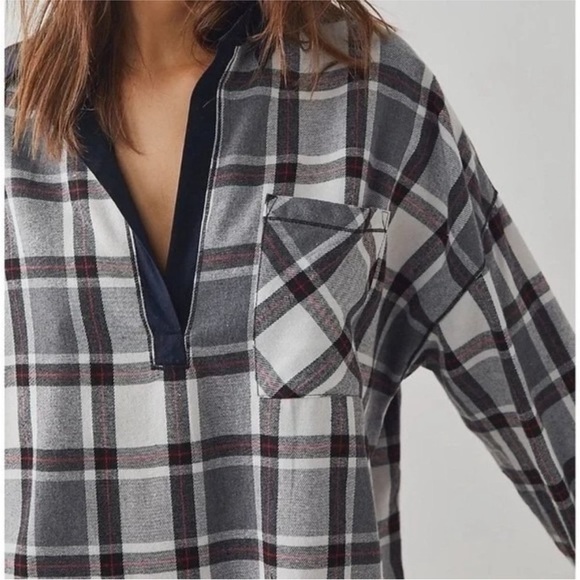 Free People Tops - Free People Sunday Morning Plaid Shirt